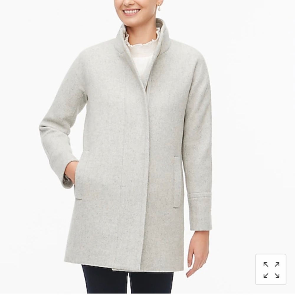 J. Crew Factory New City coat Hthr Dusk